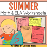 Summer Worksheets, Summer Math Worksheets, Summer ELA Worksheets