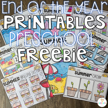 Preview of Freebie ** Summer Printables Getting Ready for Kindergarten