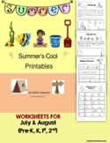 Summer Printables (Prek, K, Special Ed. and Autism)