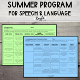 Summer Program for Speech and Language