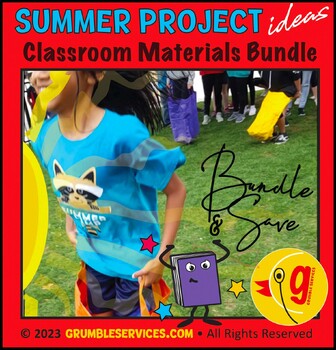 Preview of Summer Project Ideas BUNDLE: Elementary Montessori Classroom Materials