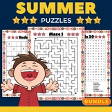 Summer Puzzles With Solution - Fun End of the year Brain G
