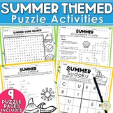 Summer Word Search Crossword Sudoku & Unscramble Puzzle Ac