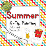 Summer Q-tip Painting
