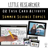 Summer QR Research Task Cards Activity for ELA & Science -