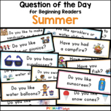 Attendance Question of the Day Preschool for Summer - June