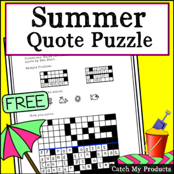 Preview of Freebees Printable Summer Activity Worksheet
