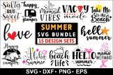 Summer Quotes SVG Bundle, Summer Graphic