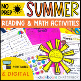 Summer Read Aloud Activities | Math Worksheets | Early Finishers