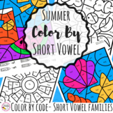 Summer Color By Code Phonics Short Vowels