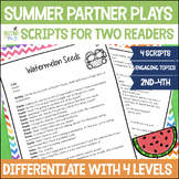 Summer Partner Plays - differentiated scripts for two readers