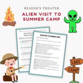 Preview of Summer Reader's Theater Scripts and Activities - Alien Visit to Summer Camp