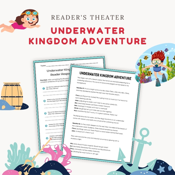 Preview of Summer Reader's Theater Scripts and Activities - Underwater Kingdom Adventure