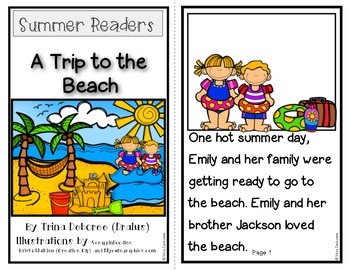 Preview of Summer Readers: A Trip to the Beach! {Emergent Reader}