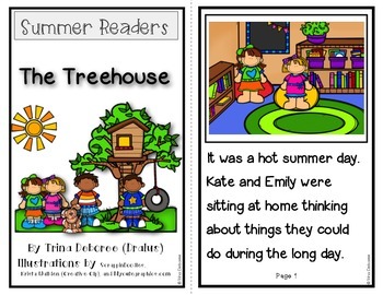 Preview of Summer Readers: The Treehouse {Emergent Reader}