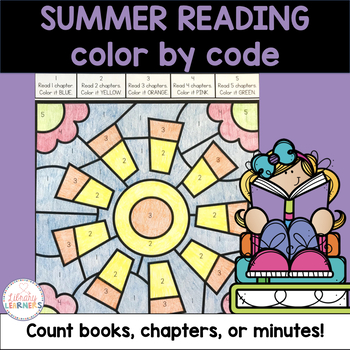 Preview of Summer Reading Promotion Challenges Activities Color by Code School Library