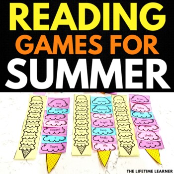 Preview of Summer Reading Activities | Reading Games