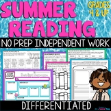 Summer Reading Activities for Home or Summer School ELA Ac
