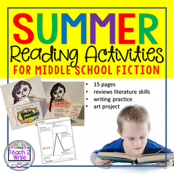 Preview of Summer Reading Activities for Middle Schoolers