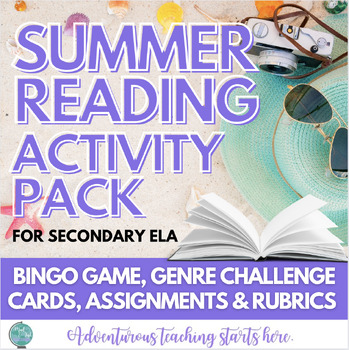 Preview of Summer Reading Activity Pack:  Challenge Cards, BINGO, One-Pagers, Rubrics