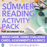 Summer Reading Activity Pack:  Challenge Cards, BINGO, One