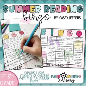 Preview of Summer Reading BINGO (Now Editable)