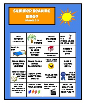 Summer Reading Bingo Boards Bundle by Straker's Strategies | TPT