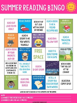 Preview of Summer Reading Bingo English/Spanish