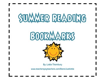 summer reading printable bookmarks color bw by