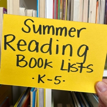 Preview of Summer Reading Books Lists for K-5 | Perfect for the Elementary Library