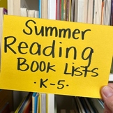 Summer Reading Books Lists for K-5 | Perfect for the Eleme