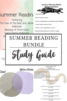 Preview of Summer Reading Bundle - (Elementary/ Middle)