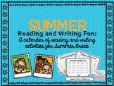 Summer Reading Calendar