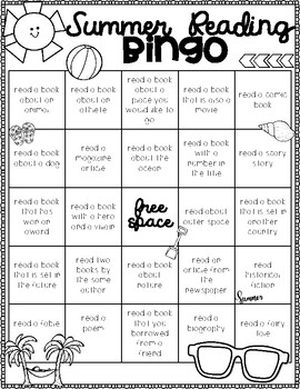 Summer Reading Challenge Bingo by BusyBeeinGradeThree | TPT