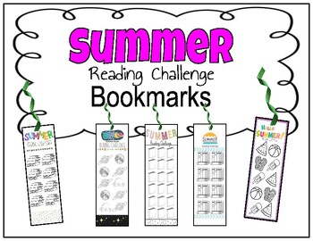 Preview of Summer Reading Challenge Bookmarks