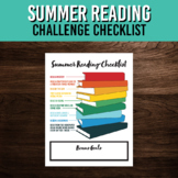 Summer Reading Challenge Checklist | End of School Printab