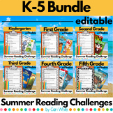 Summer Reading Challenges with book lists BUNDLE