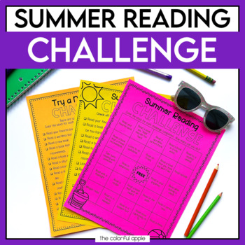 Preview of Summer Reading Challenge - Summer Reading Goals - Summer Reading Journal