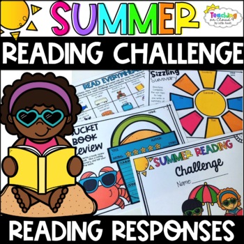 Preview of Summer Reading Challenge and Reading Comprehension Log | End of Year Activities
