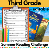 Summer Reading Challenge for third grade with book list ED