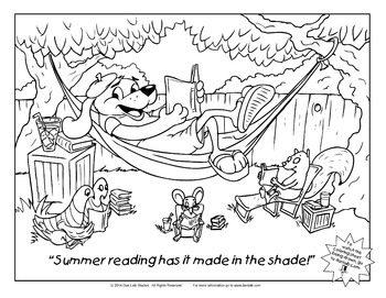 Preview of Summer Reading Coloring Sheet