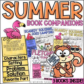 Preview of Summer Reading Comprehension BUNDLE | Book Companions with Writing Crafts