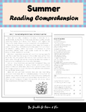 Summer Reading Comprehension MultipleChoice|Writing|True&F