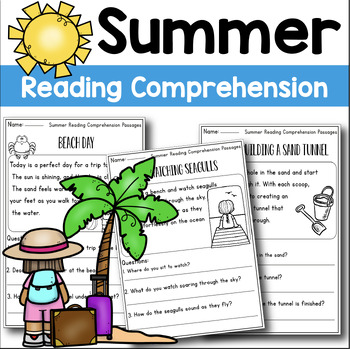 Summer Reading Comprehension Passages for 1st-3rd Grade | TPT