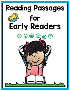 Preview of Summer Reading Comprehension Passages for Early Readers FREEBIE