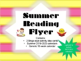 Summer Reading Flyer (Summer Reading Activities and Summer