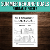 Summer Reading Goals | Printable Poster | June and July Activity