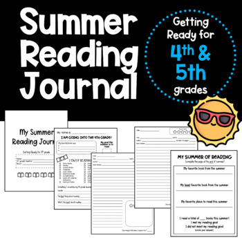 Preview of Summer Reading Journal - Getting Ready for 4th and 5th Grades