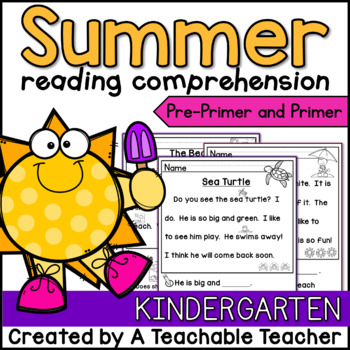 Preview of Summer Reading ~ Kindergarten