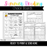 Summer Reading Log | Choice Boards